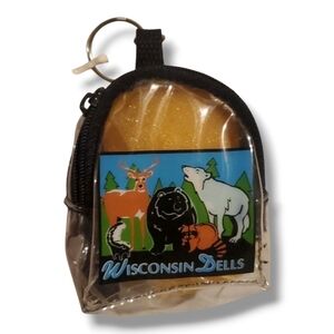 Wisconsin Dells Animal Keychain Pouch